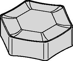 Inserts for HexaCut™ 45° • HNPX-MR