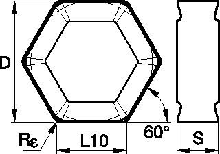 Inserts for HexaCut™ 45° • HNGX-MR