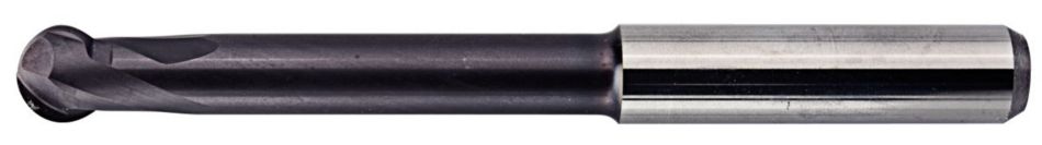 KenCut™ HM • F4AB-WLMX • Ball Nose • 2 Flutes • Extended Neck • Plain Shank • Metric