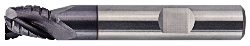 Solid Carbide End Mill for Roughing of Steels, Stainless Steel, Cast Iron