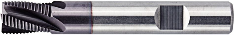 Solid Carbide End Mill for Roughing of Steels, Stainless Steel, Cast Iron