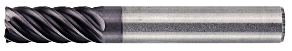 Solid Carbide End Mill for Finishing of Steels, Stainless Steel, Cast Iron, and High-Temperature Alloys