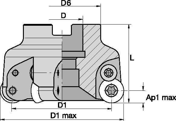 KDM - Shell Mills - RD.X16... - Metric 1888196 - Kennametal