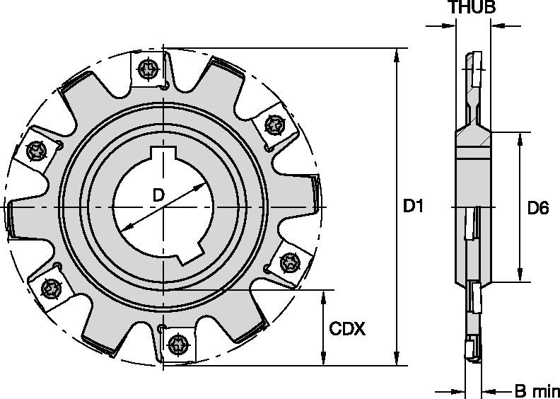 Narrow Slotting Cutters • Type A, Arbor Mount