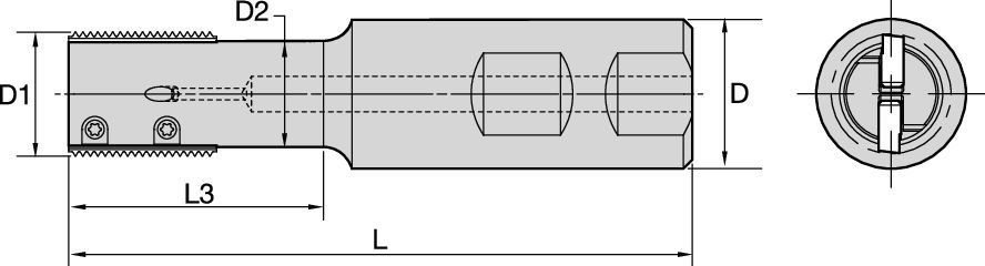 TMS • Thread Milling System • Thread Mill Weldon Shank