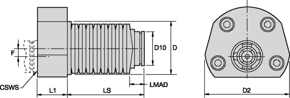 KM-NACA-DS Tooling Systems - 1021529 - WIDIA