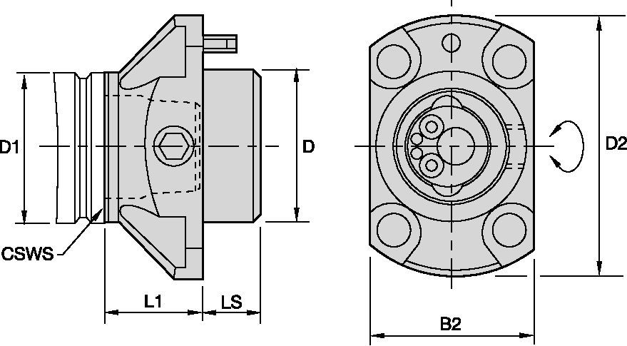 NCM-EF • Flange Mount, Extended Length