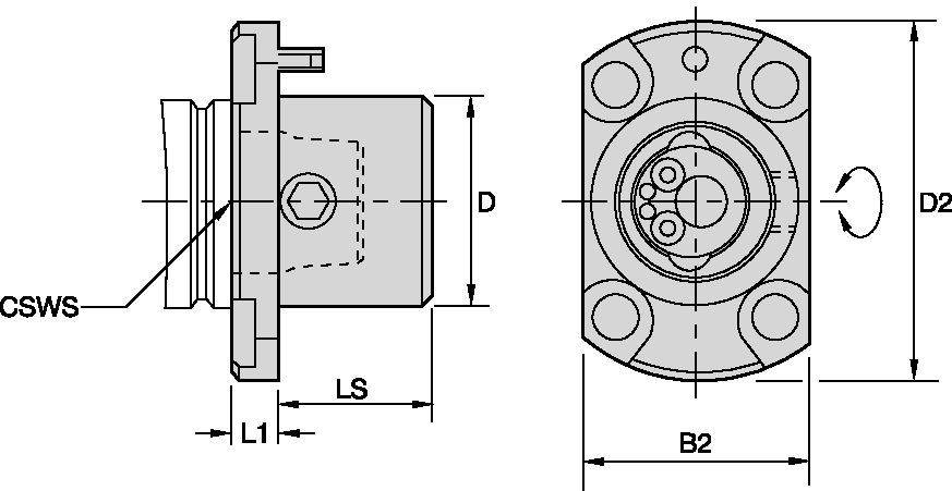 KM-NCM-F Tooling Systems - 1013675 - WIDIA