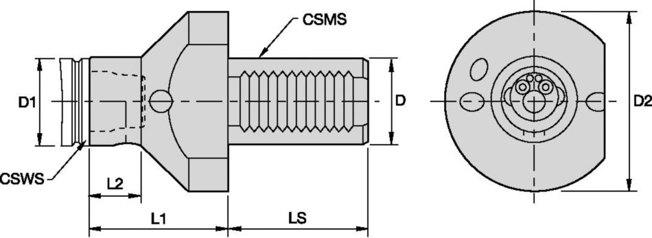 KM-CMI-VDI Tooling Systems - 1144807 - WIDIA