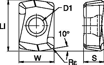 Modulares Bohren • Hartmetall-Schneidkörper für KSEM PLUS™ A1-Bohrköpfe