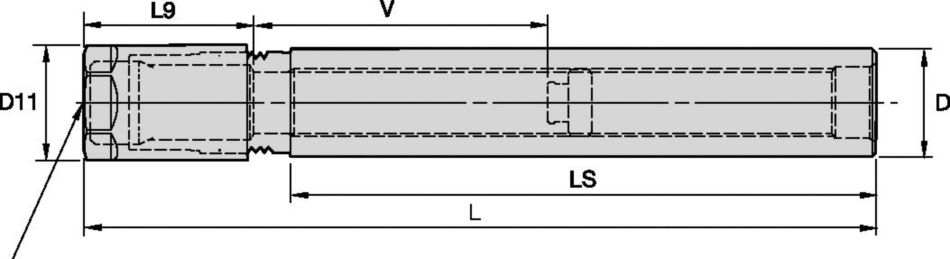 Straight Shank Tools DA 04 Series Double-Angle Collet Chucks