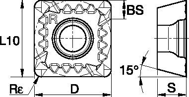 KSSM 12 Carbide Insert SDET-GB2 Neutral Medium Machining 2458914 SDET434SNGB2 - Kennametal.com