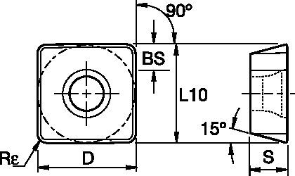 KSSM™ 12 • Ceramic Insert • SDCW-GN • Heavy Machining of Cast Iron