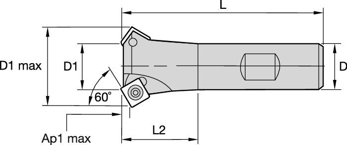 Chamfer Mills 60° Lead - Inch 1023681 - Kennametal