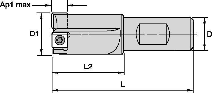 KICR Indexable End Mills