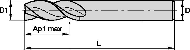 Solid Carbide End Mill for Roughing and Finishing of Multiple Materials