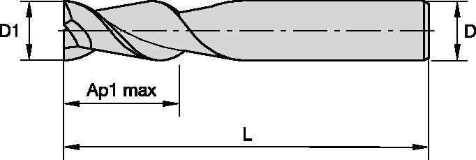 MaxiMet™ Solid Carbide End Mill for Roughing and Finishing of Aluminum