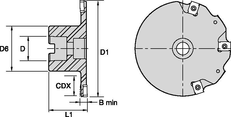 Narrow Slotting Cutters • Shell Mount