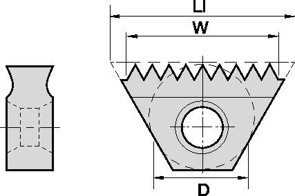 Wendeschneidplatten • Gewindeprofile