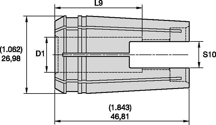 TG75 Single-Angle Solid Tap Collets