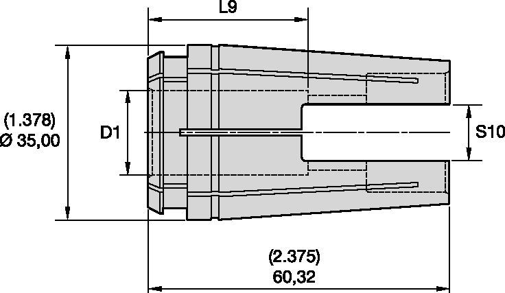 TG100 Solid Tap Collet • Solid Tap Coolant