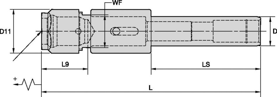 DA J, K, and L Tap Series Double-Angle Collet Chucks, Tension Only