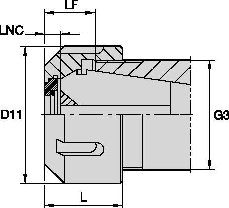 ER Coolant Round Locknuts