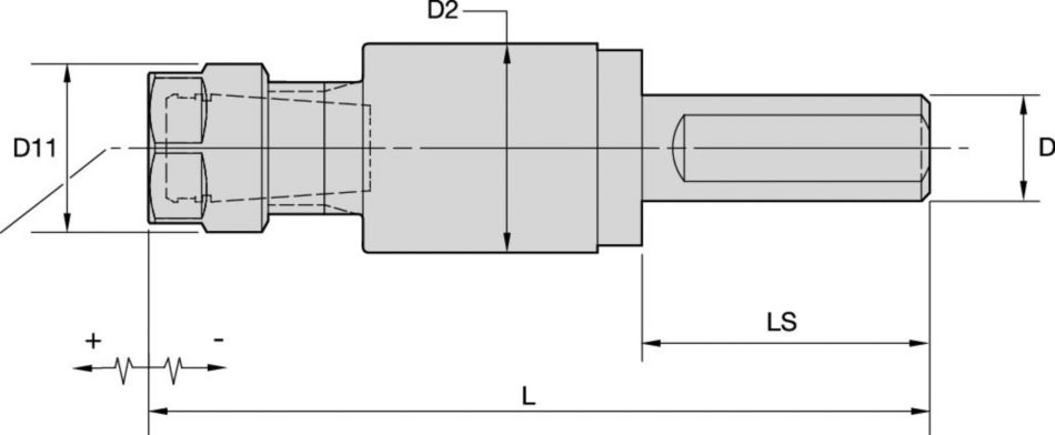 Straight Shank Tools TG Single-Angle Collet Chucks Tension and Compression