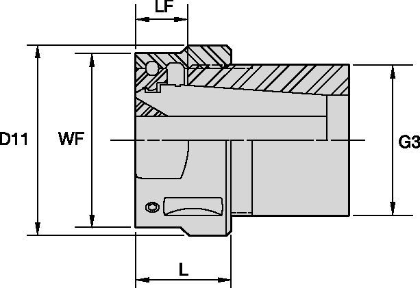 TG Locknut • Round Flush Face