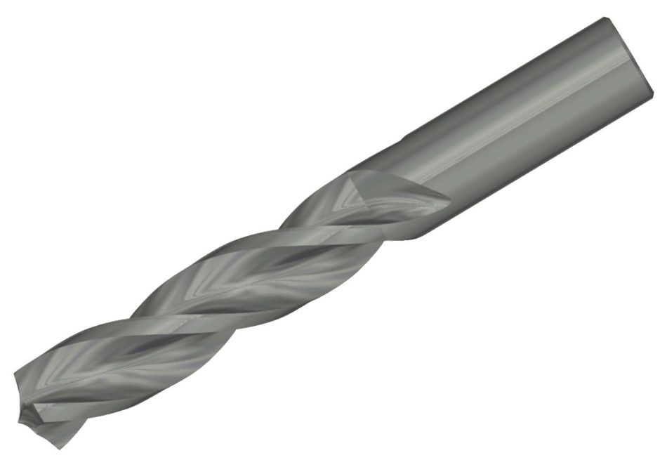 Solid Carbide Drill for Cast Iron, Non-Ferrous Materials, and Short-Hole Titanium Applications