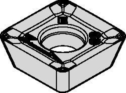 Inserts for Z Axis Plunge Mill • SDET-GDZ