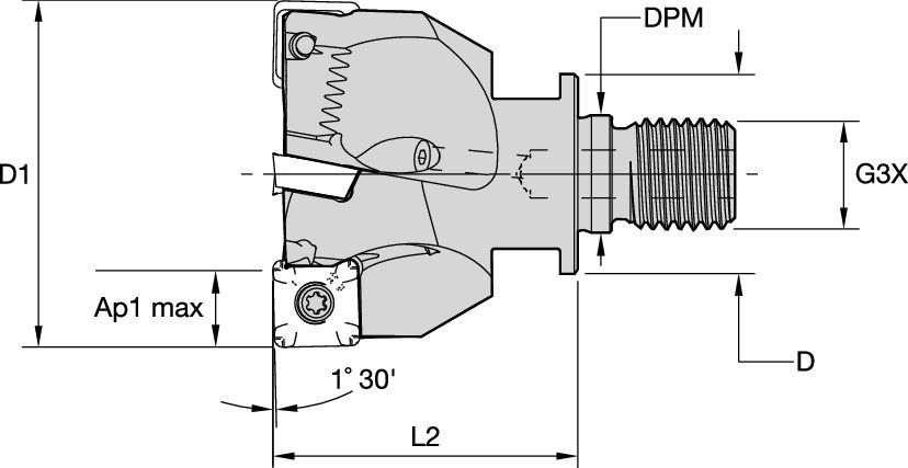 Z Axis Plunge Mill • Screw-On End Mills • Metric