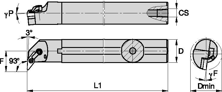 M-Style A20UMVUNR3 Boring Bar 3883412 - Widia