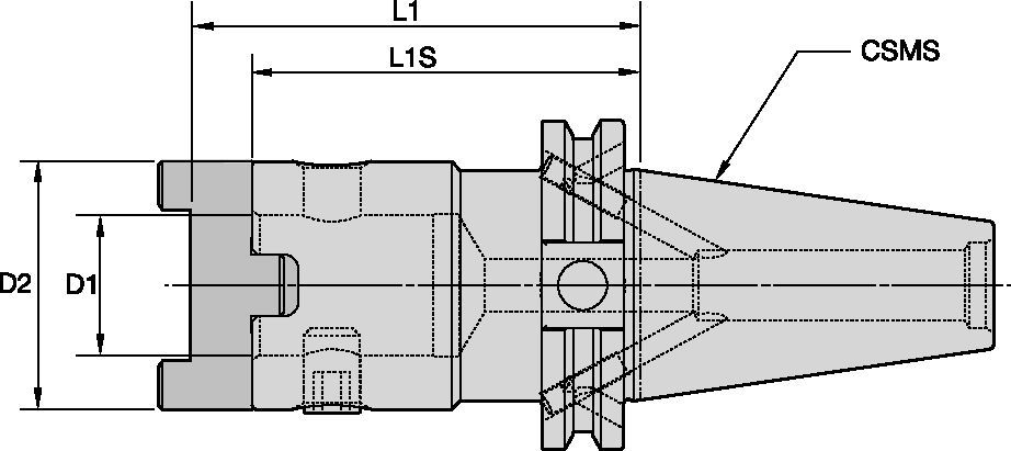 HTS • CV Taper Shank • Form B/AD Coolant