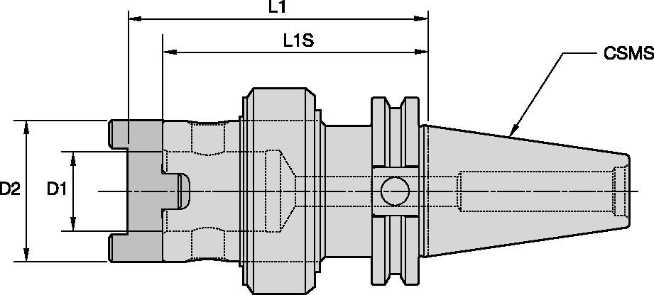 HTS • CV Taper • Form AD • with Rotary Coolant Ring