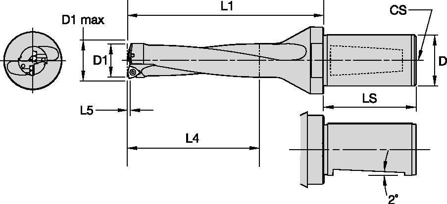 DFT Whistle Notch WD Shank • 4 x D