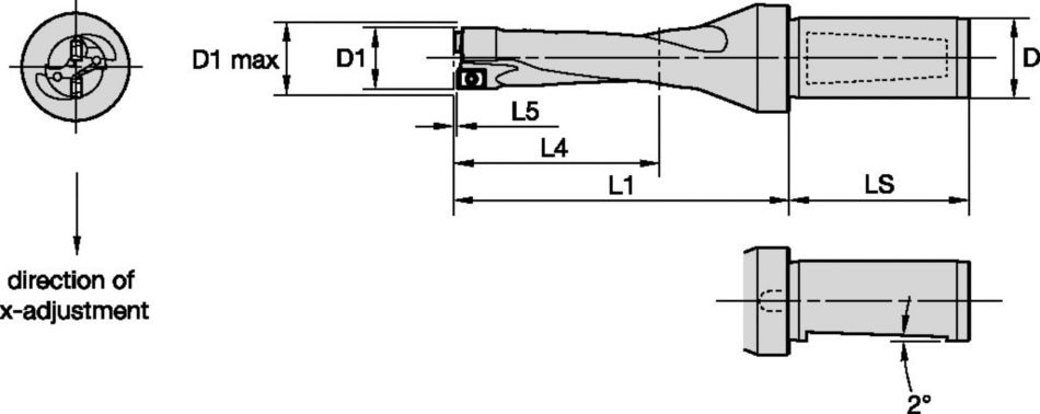 DFR 3xD Whistle Notch WD Shk Holemaking - 1799695 - Kennametal