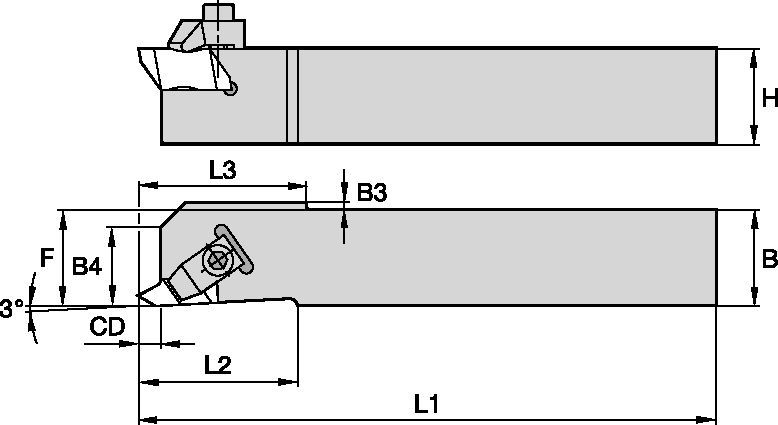 Top Notch™ Klemmhalter zum Gewindedrehen