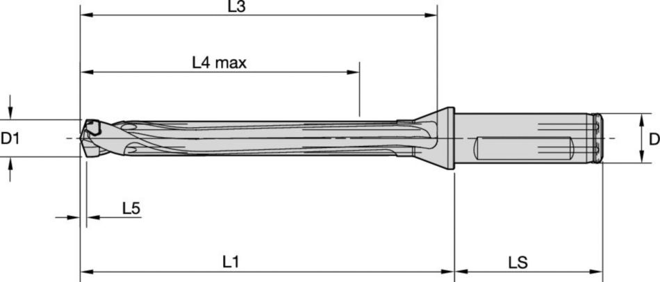 TDM1 8xD Flanged Shk Inch Holemaking - 4099078 - WIDIA