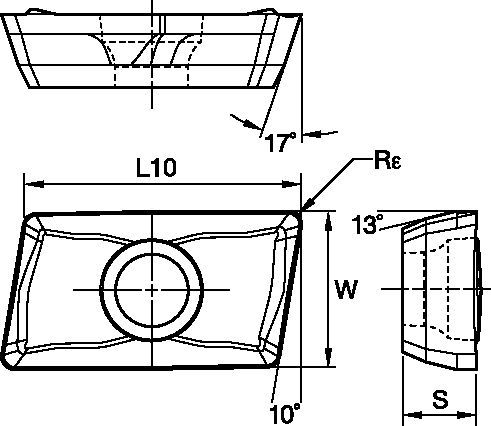 Plaquette indexable • JOMT-LF • GOMT-LD