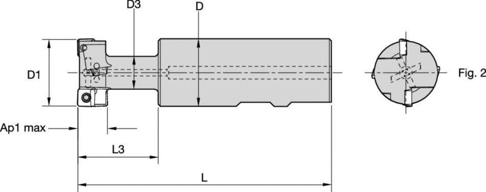 Indexable T-Slot Cutter