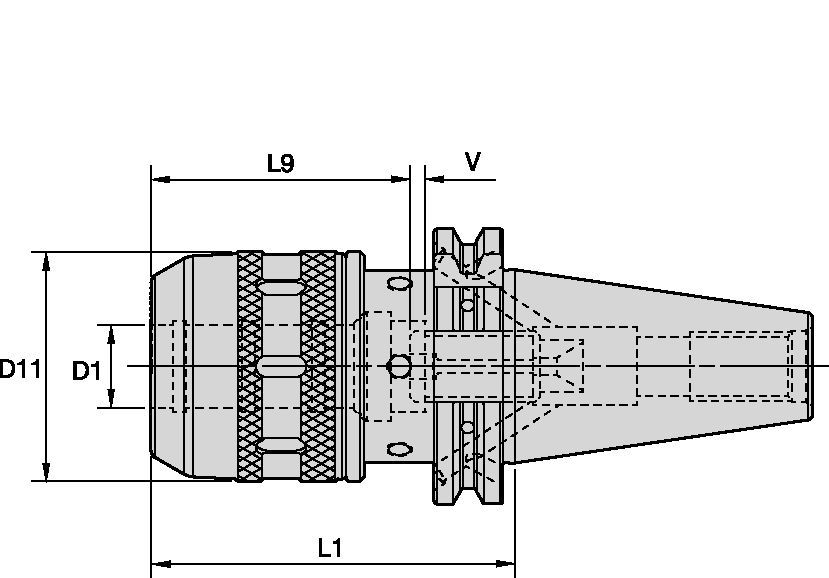 HPMC High Performance Milling Chucks-DV50 form B/AD