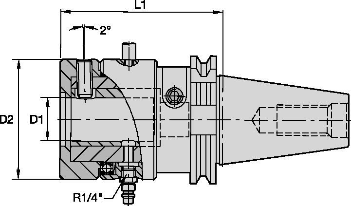 Drill Fix™ Werkzeugaufnahme • Exzentereinstellmechanismus