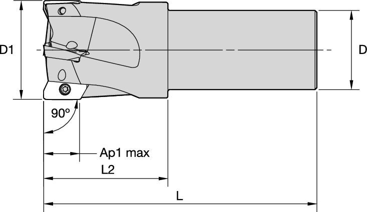 Shoulder milling cutter for multiple materials