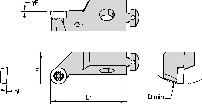 Screw-On SRGCL10CA08 Cartridge 1098715 - Kennametal