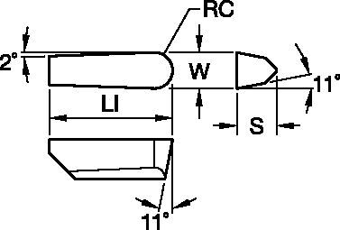 KGR Ceramic Grooving Inserts