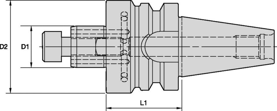 Shell Mill Adapters with Through Coolant