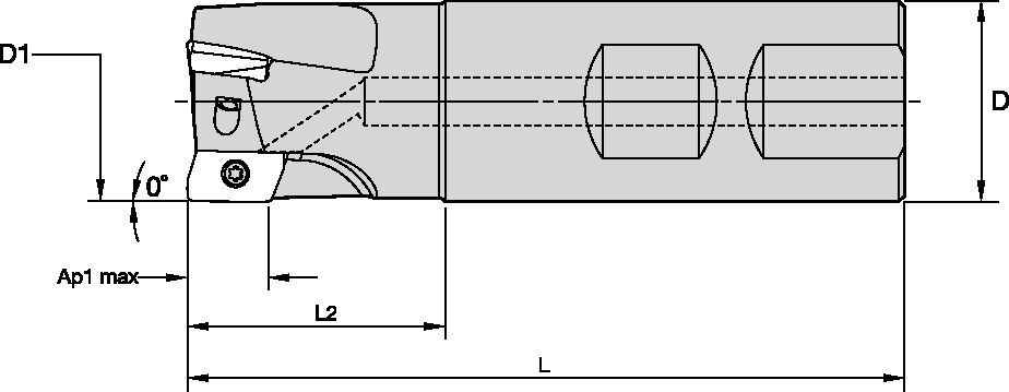 Shoulder milling cutter for multiple materials