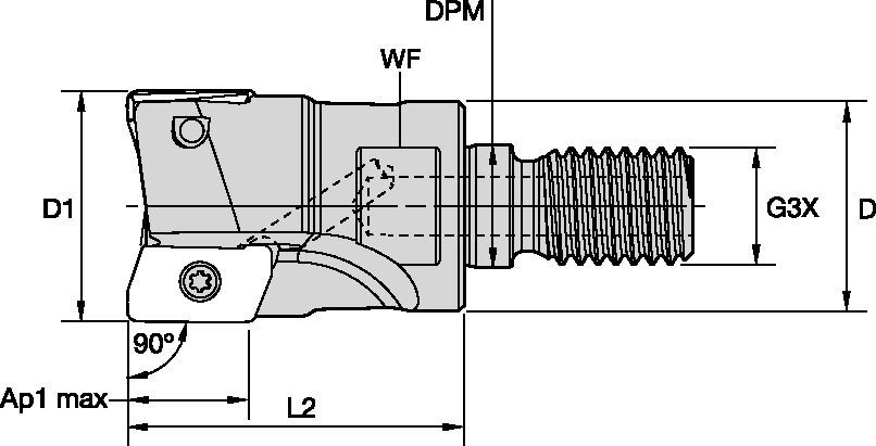 VSM11™ - Screw-On End Mills - Metric 5417013 - WIDIA