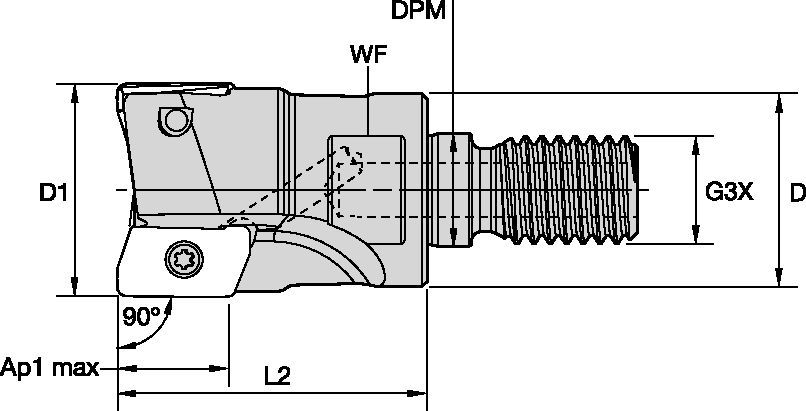 Shoulder milling cutter for multiple materials